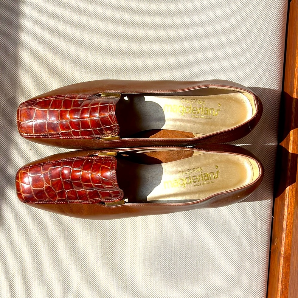 Magdesians shoe brown leather size 9
